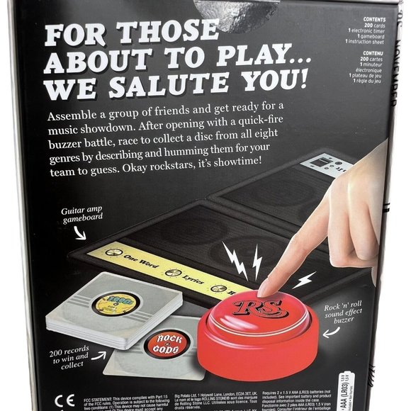 Big Potato Games Rolling Stone The Rock And Roll Trivia Party Game